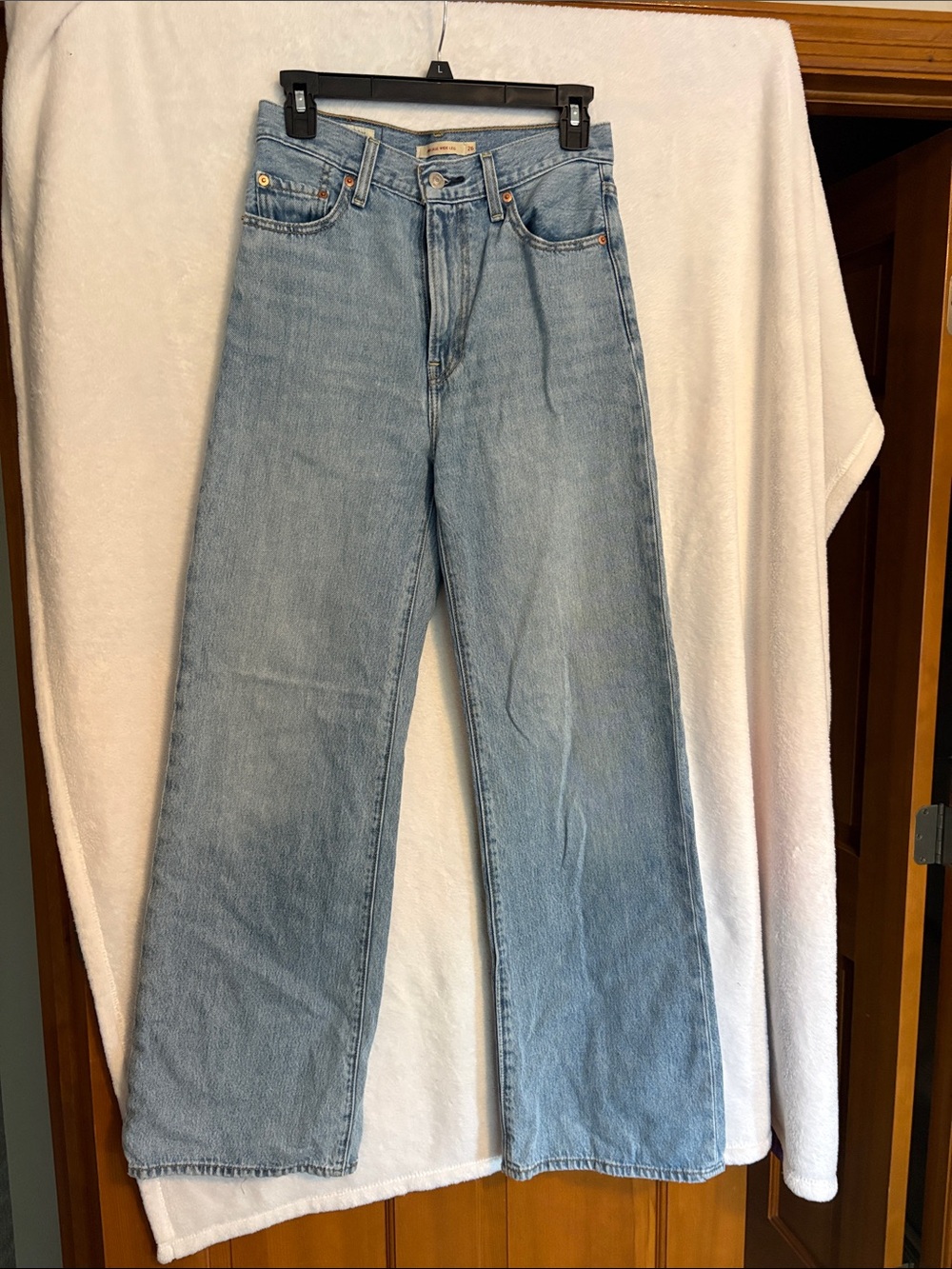 Levi’s Light Blue Ribcage Wide Leg Women's Jeans